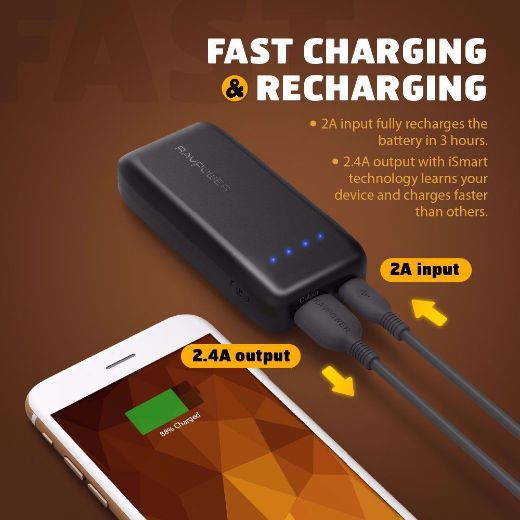 Picture of Ravpower 6700mAh Power Bank - Black