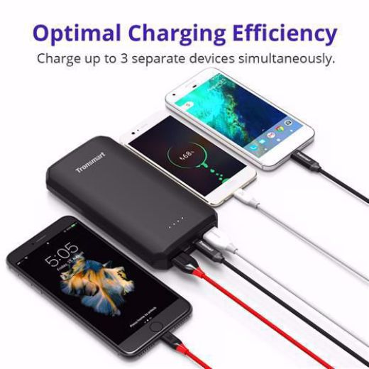 Picture of Tronsmart Power Bank Edge 20000mAh QC 3.0 Volt iQ - Black