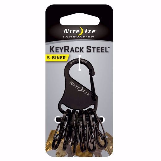 Picture of Niteize KeyRack Steel S-Biner - Black