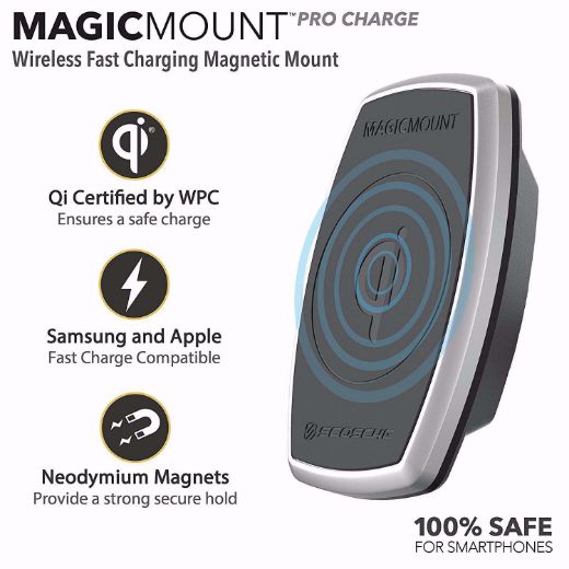 Picture of Scosche Magnetic Pro Wireless Charging Vent 10W