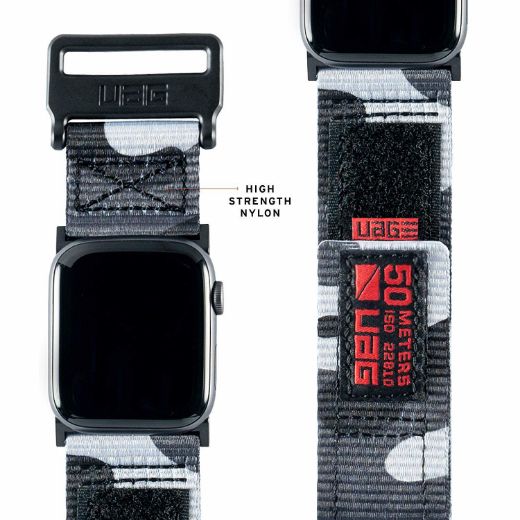 Picture of UAG Apple Watch 42/44/45/49mm Active Strap - Midnight Camo