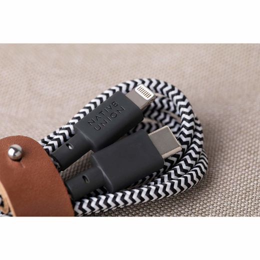 Picture of Native Union Belt Cable USB-C to Lightning 1.2M - Zebra