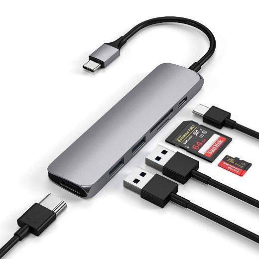 Picture of Satechi  Type-C Slim Multimedia Adapter V2 - Space gray