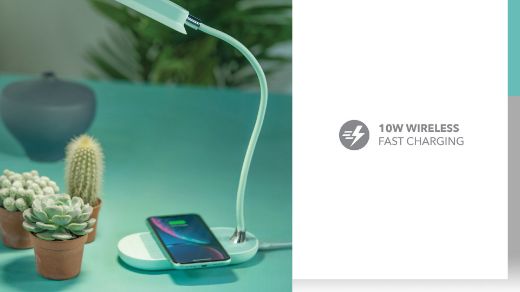 Picture of Momax Q.Led Flex Mini Lamp With Wireless Charger - Green