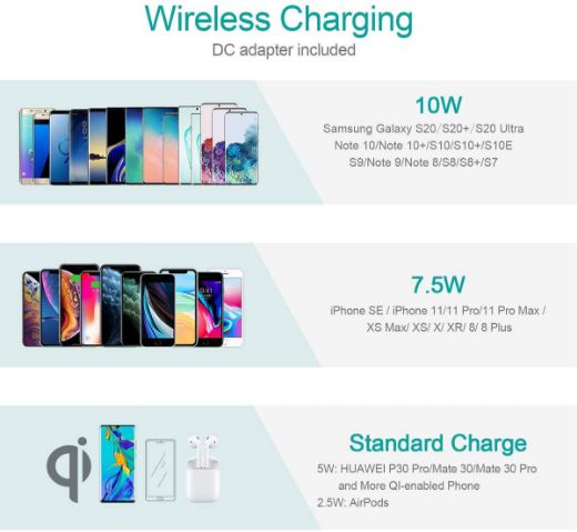 Picture of Choetech MFi Certificated 4 in 1 Wireless Charging Dock