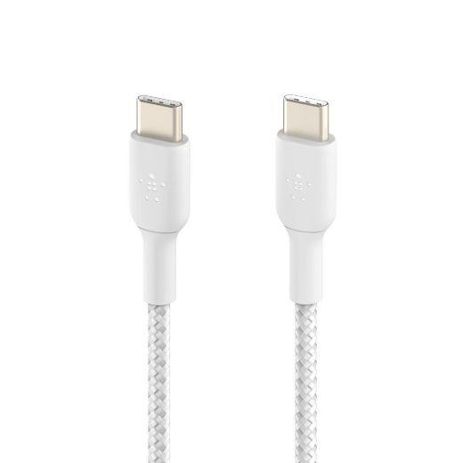 Picture of Belkin USB-C to USB-C Braided Cable 1M - White