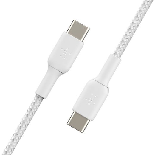 Picture of Belkin USB-C to USB-C Braided Cable 1M - White