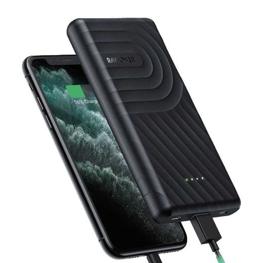 Picture of Ravpower 2-Port PD + QC Pioneer Power Bank 10000mAh 18W - Black