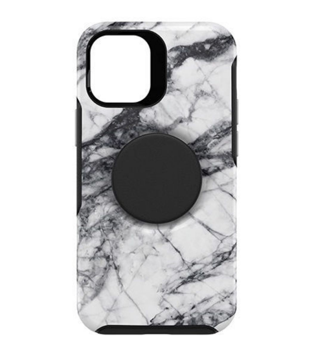 Picture of OtterBox Otter + Pop Symmetry Case for iPhone 12 Mini - White Marble