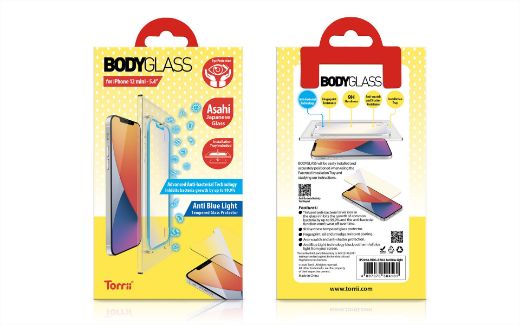 Picture of Torrii Bodyglass Anti-bacterial Coating for iPhone 12 Mini - Anti Blue Light