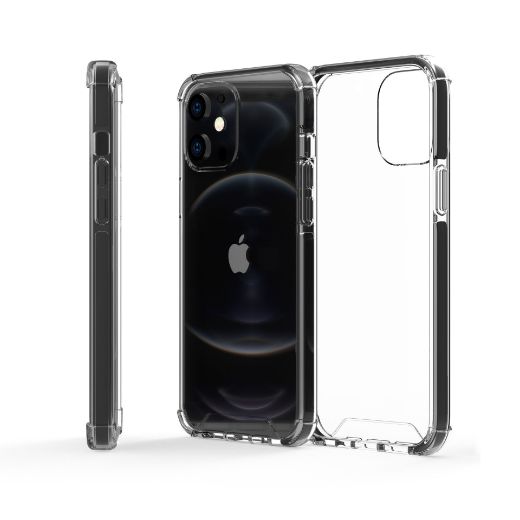 Picture of Armor X CBN Shockproof Protective Case for iPhone 12 Mini - Clear/Black