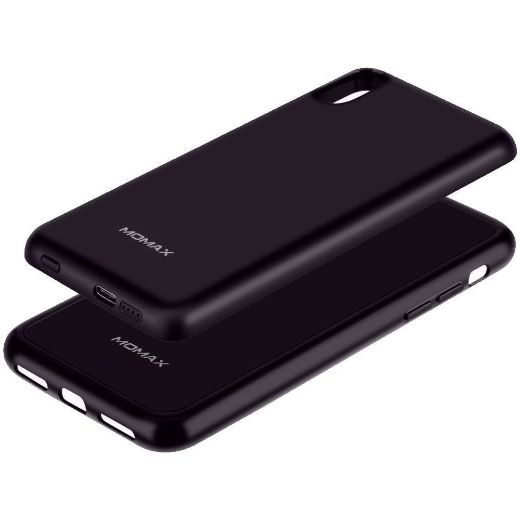 Picture of Momax Q.Power Pack Magnetic Wireless Battery Case 4000mAh for iPhone X - Black