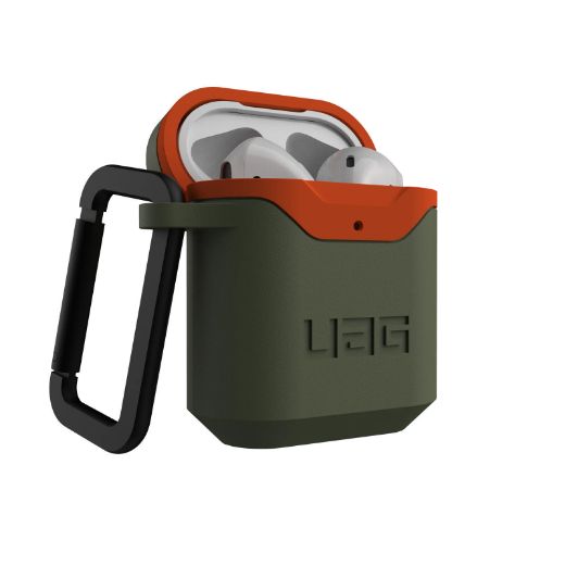 Picture of UAG Apple AirPods Gen 1/2 Hard Case V2 - Olive/Orange