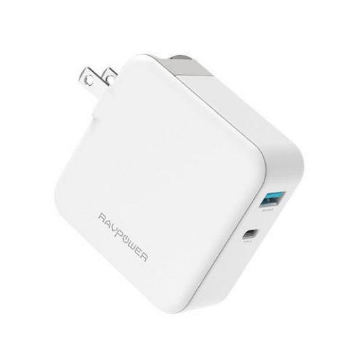 Picture of Ravpower 36W AC Wall Charger PD 18W + QC 3.0 Dual Ports (UK/EU) - White