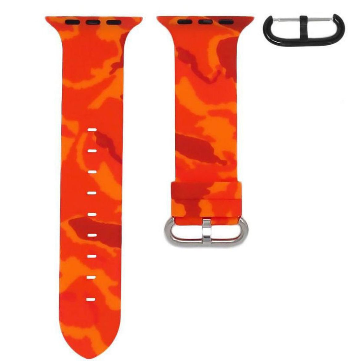 Picture of Horus Apple Watch Strap 42/44/45/49mm - Orange Camo Rubber