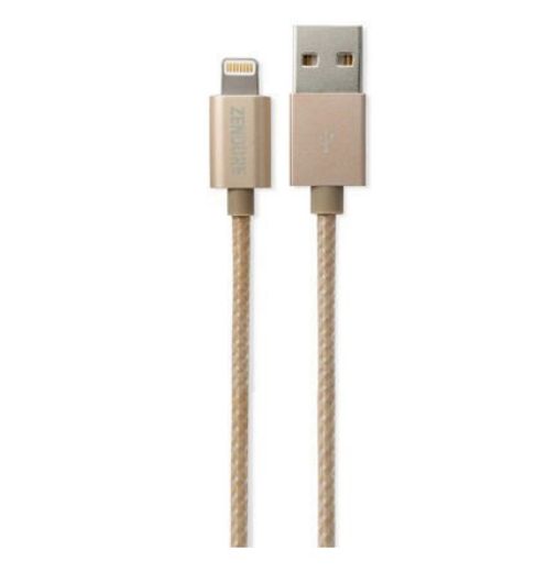 Picture of Zendure Braided Aluminum Charg/Sync Lightning Cable 1M - Gold