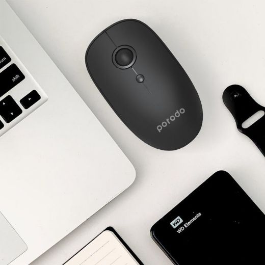 Picture of Porodo 2 In 1 Wireless Mouse - Black