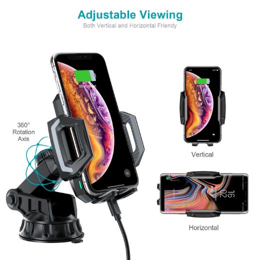 Picture of Choetech Wireless Car Mount - Black