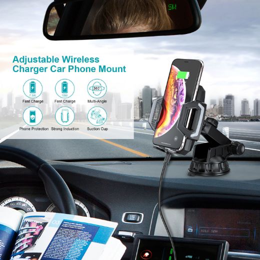 Picture of Choetech Wireless Car Mount - Black