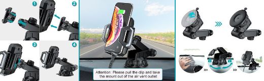 Picture of Choetech Wireless Car Mount - Black