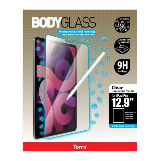 Picture of Torrii Bodyglass Anti-Bacterial Screen Protector for iPad Pro 12.9-inch - Clear