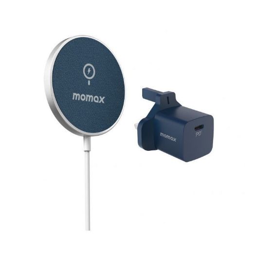 Picture of Momax Fast Charge Set MagSafe + 20W Plug - Blue