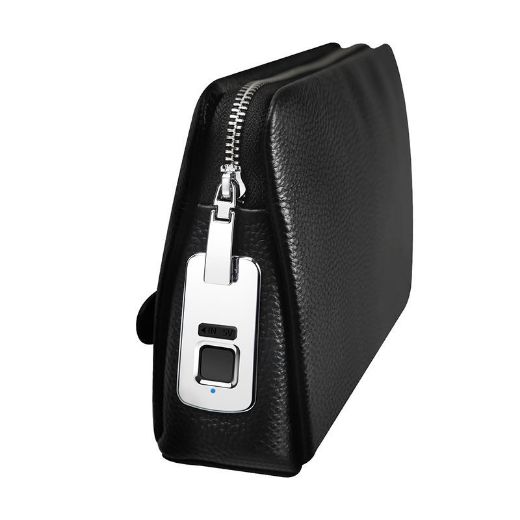 Picture of Bubm Unique Anti Theft Business Man Fingerprint Clutch Handbags - Black