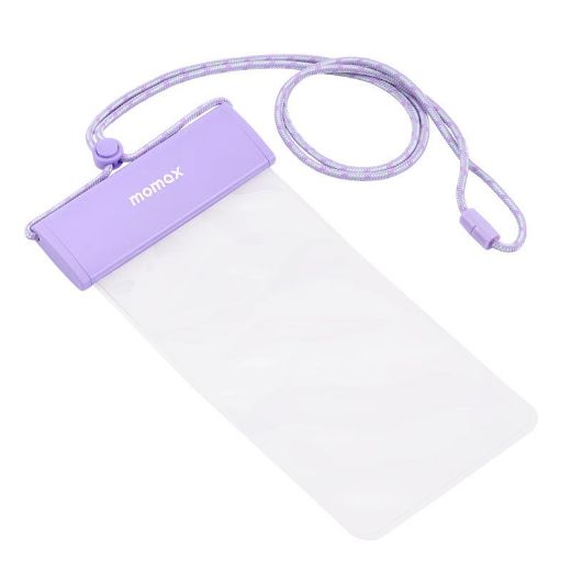 Picture of Momax Waterproof Pouch Universal with Neck Strap - Purple