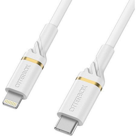 Picture of OtterBox USB-C to Lightning Fast Charge Cable Standard 2M - White