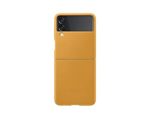 Picture of Samsung Leather Case for Galaxy Z Flip 3 - Yellow