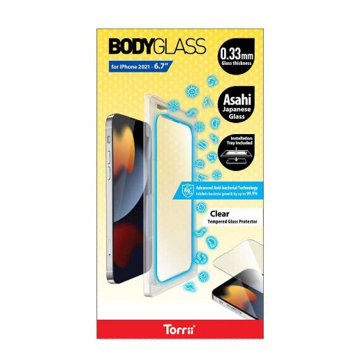 Picture of Torrii Bodyglass Anti-bacterial Coating for iPhone 13 Pro Max - Clear