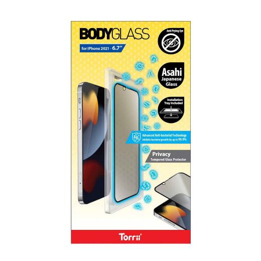 Picture of Torrii Bodyglass Anti-bacterial Coating for iPhone 13 Pro Max - Privacy