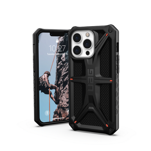 Picture of UAG Monarch Case for iPhone 13 Pro - Kevlar Black