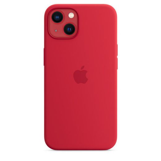 Picture of Apple iPhone 13 Silicone Case with MagSafe - Red