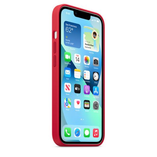 Picture of Apple iPhone 13 Silicone Case with MagSafe - Red