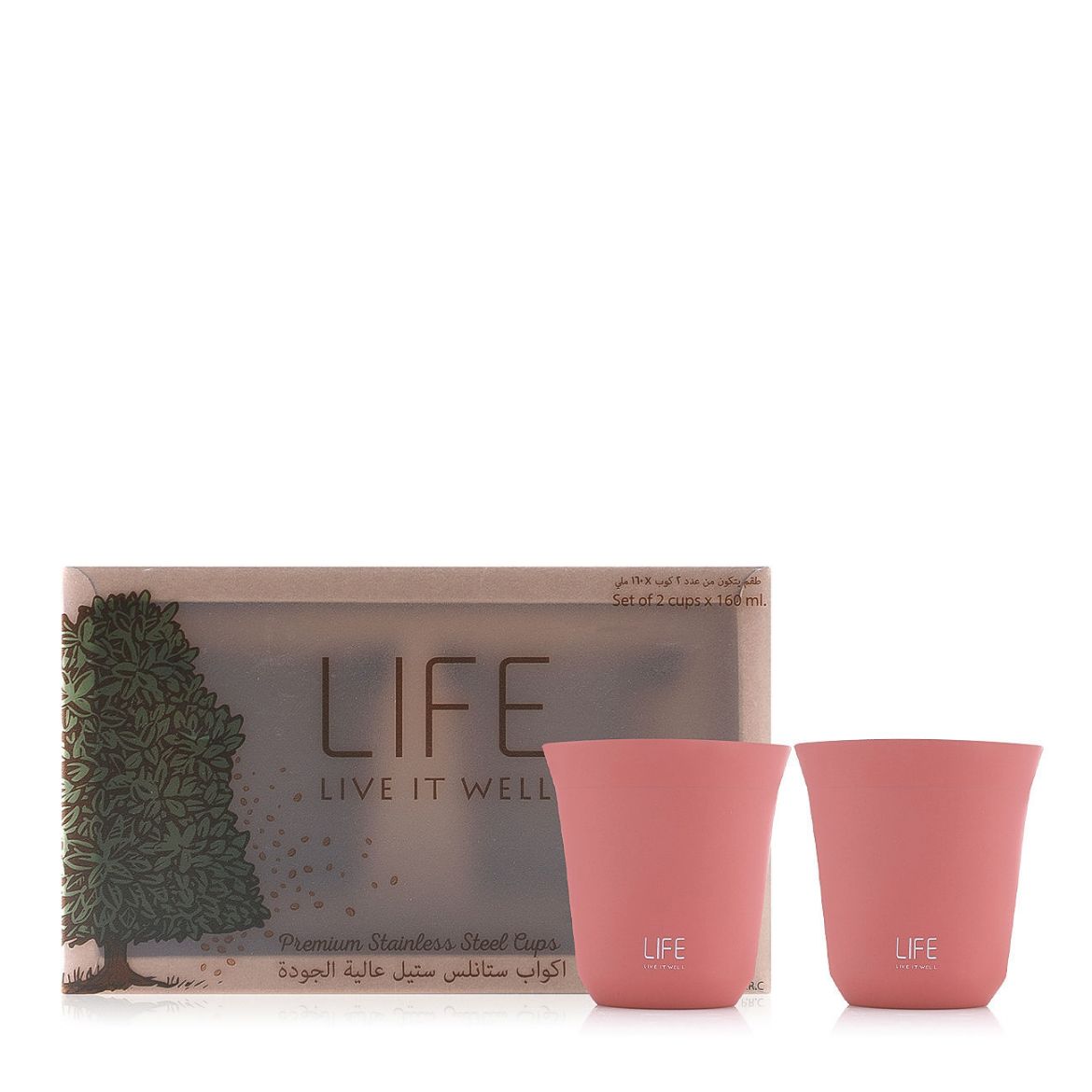 Picture of Life Stainless Steel Cups - Pink