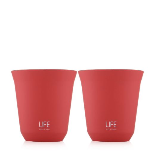 Picture of Life Stainless Steel Cups - Red