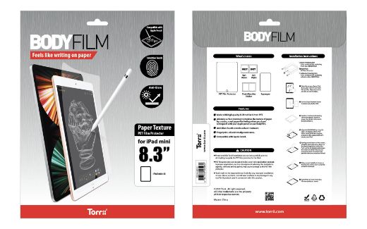 Picture of Torrii Bodyfilm Paper Like Screen Protector for iPad Mini 6 8.3-inch - Clear