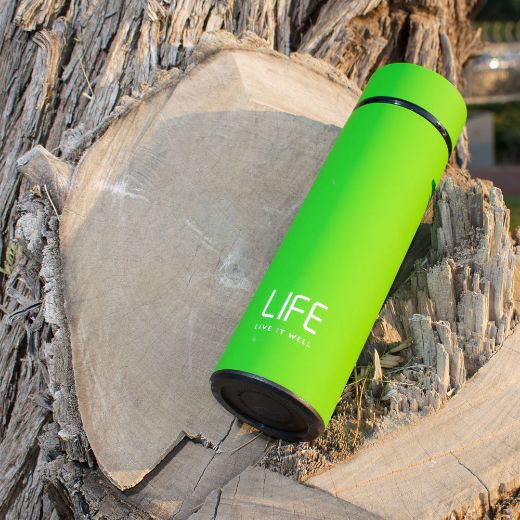 Picture of Life Insulated Stainless Steel Water Bottle 500ml - Light Green