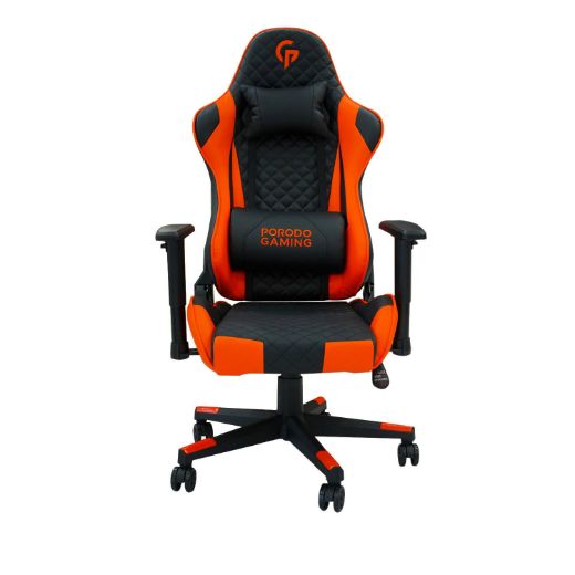 Picture of Porodo Gaming Adjustable Chair - Black/Orange