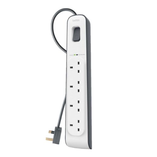 Picture of Belkin 4 Outlet Surge Strip 2M - white/grey