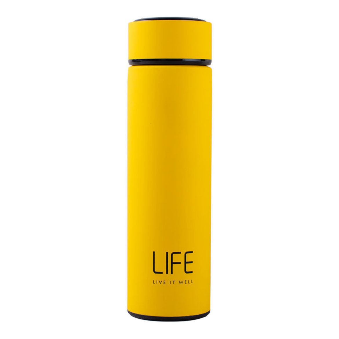 Picture of Life Insulated Stainless Steel Water Bottle 500ml - Yellow