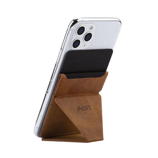 Picture of Moft Phone Stand Wallet/Hand Grip - Brown