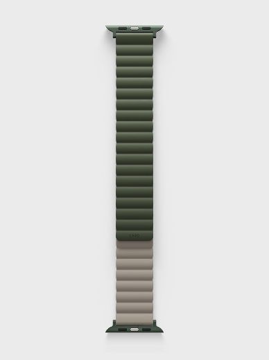 Picture of Uniq Revix Reversible Magnetic Strap for Apple Watch 42/44/45mm - Pine Green/Taupe