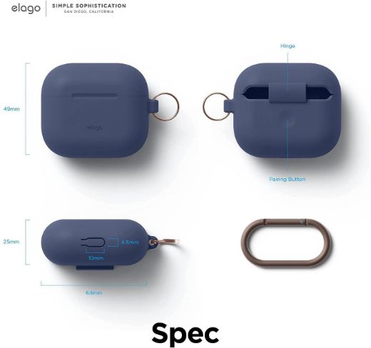 Picture of Elago AirPods 3 Hang Case - Jean Indigo