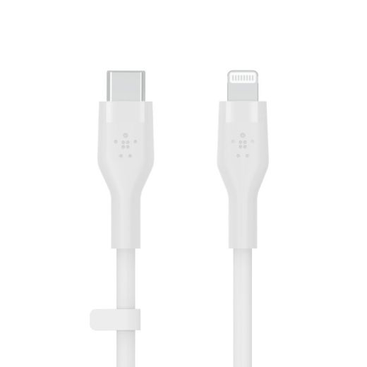 Picture of Belkin USB-C to Lightning Silicone Cable 1M - White