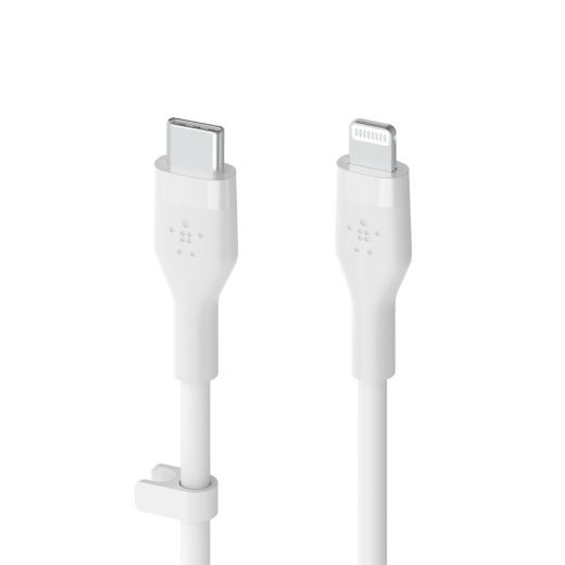 Picture of Belkin USB-C to Lightning Silicone Cable 1M - White