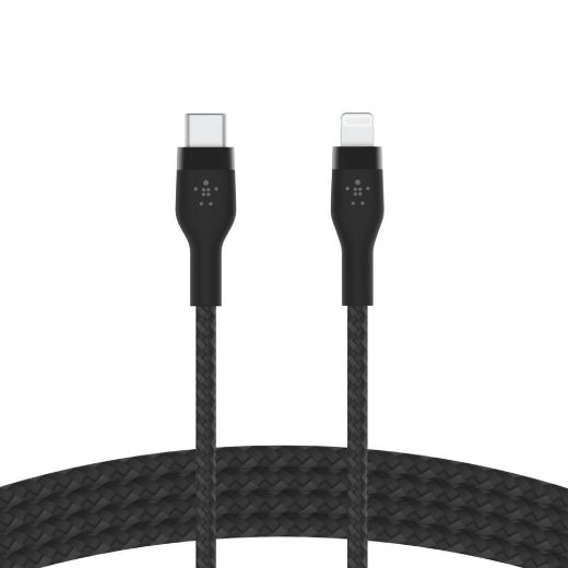 Picture of Belkin USB-C to Lightning Braided Silicone Cable 1M - Black