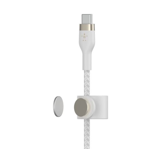 Picture of Belkin USB-C to Lightning Braided Silicone Cable 1M - White