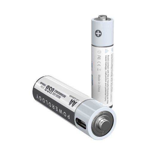 Picture of Powerology USB Rechargeable Lithium-ion Battery AA (2pcs)